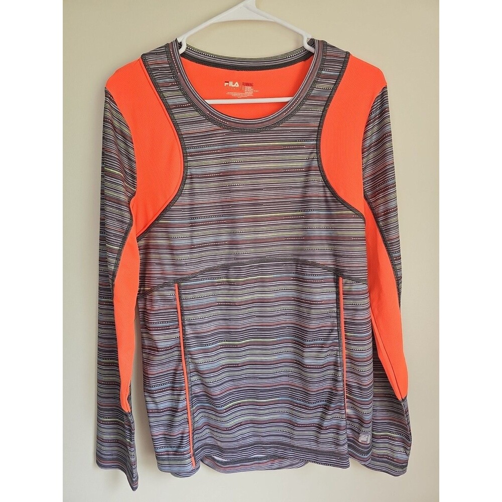 Fila Sport Performance Long Sleeve Running Active Shirt Size L